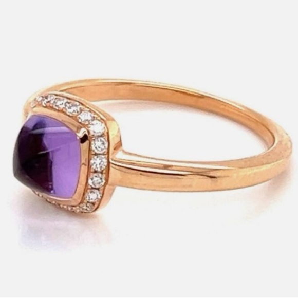 SALE WEEKEND Fred Pain De Sucre 18k Rose gold,amethyst,diamond